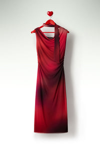 Asymmetric Draped Dress
