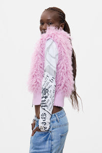 Pink Fur Vest