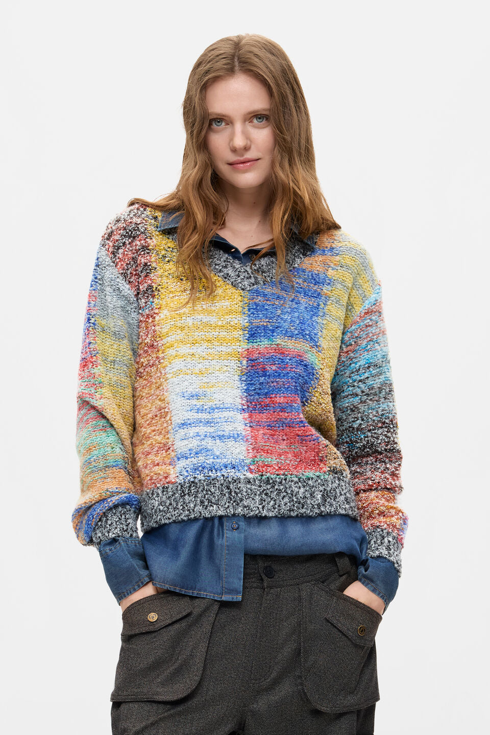 Chunky knit cropped sweater