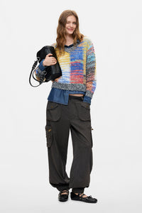 Chunky knit cropped sweater
