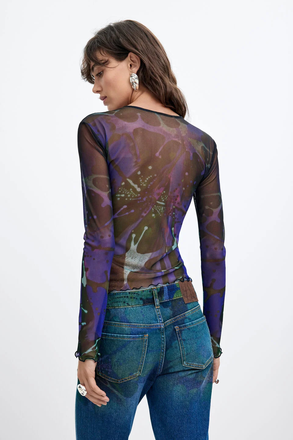 Printed tulle T-shirt M. C. Lacroix