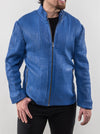Win Leather Jacket- Royal Blue
