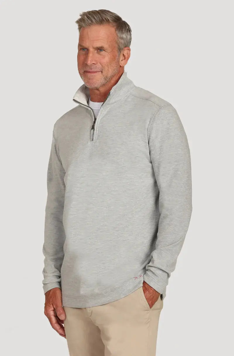 Dawn to Dusk Pullover - Heather Grey True Grit