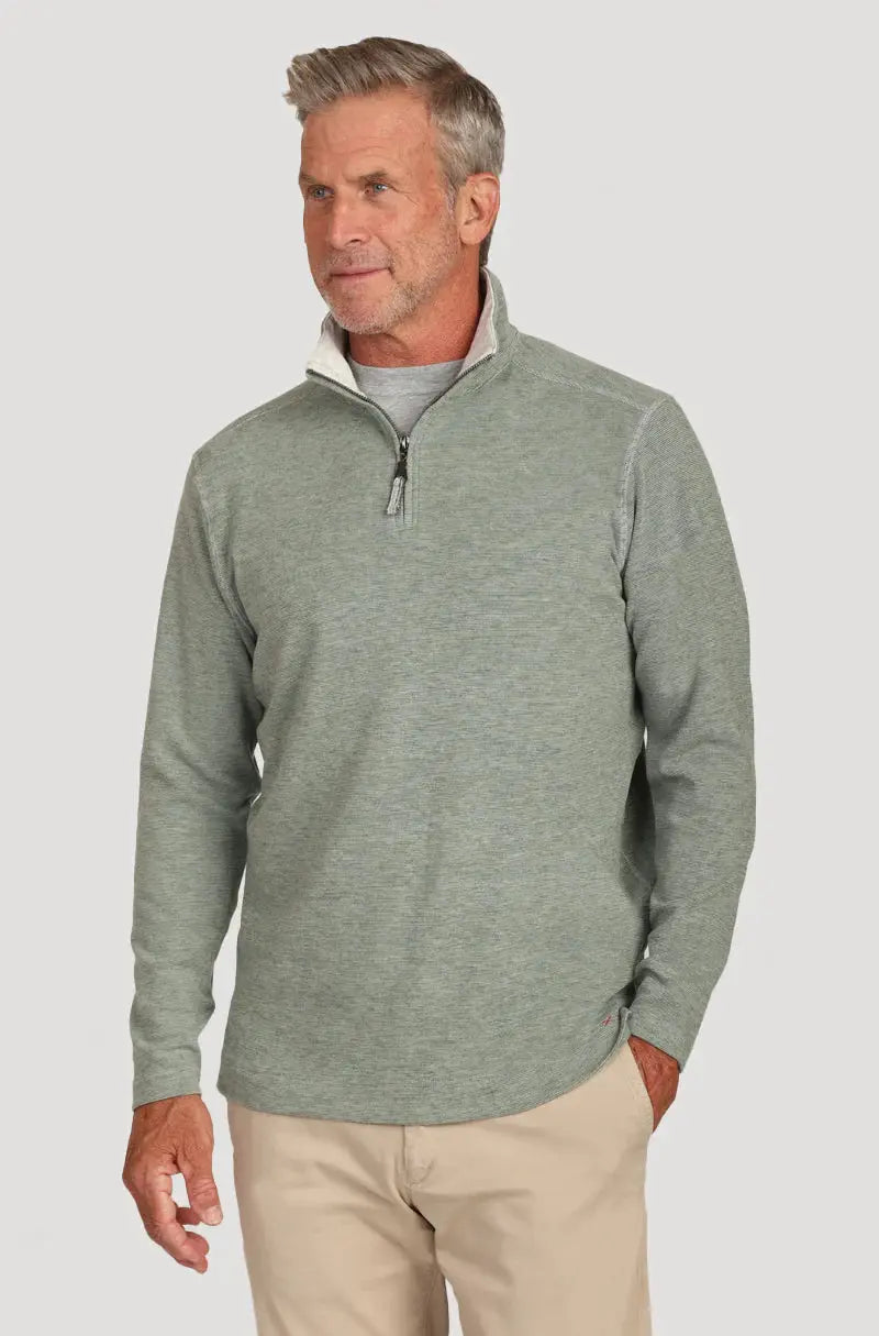 Dawn to Dusk Pullover - Olive True Grit