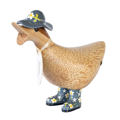 Floral Hat and Boots Duckys