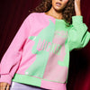 Wicked X Queen of Sparkles Elphaba & Glinda Colorblock Sweatshirt Queen of Sparkles