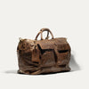 CROCO LEATHER TRAVEL DUFFLE COGNAC