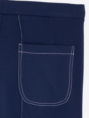 BETTINA ROMA KNIT PANTS NAVY BLUE