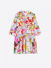 Angela Watercolor Jungle Print Dress