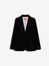 Harlow Black Shimmer Velvet Jacket Vilagallo