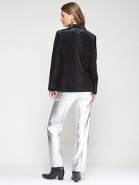 Harlow Black Shimmer Velvet Jacket Vilagallo