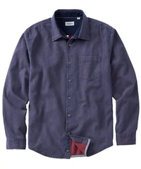 Double-Face Indigo Honeycomb Sport Shirt - Eggplant Borgo28