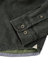 Double-Face Indigo Honeycomb Sport Shirt - Olive Borgo28