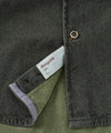 Double-Face Indigo Honeycomb Sport Shirt - Olive Borgo28