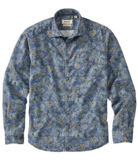 Floral Print Corduroy Sport Shirt Borgo28