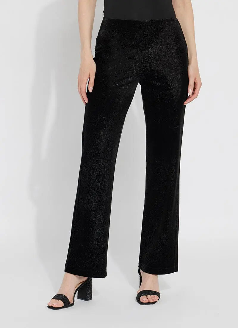 Metallic Foil Velvet Pant Lysse