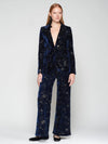 Helen Velvet Jacket with Floral Sequin Embroidery Vilagallo