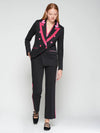 Tana Black Structured Stretch Jacket Vilagallo
