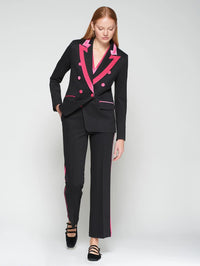 Tana Black Structured Stretch Jacket Vilagallo