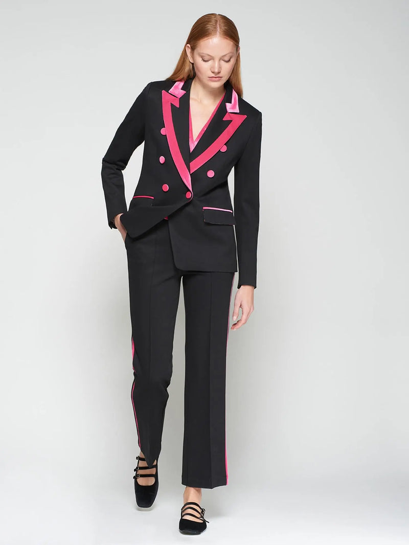 Tana Black Structured Stretch Jacket Vilagallo