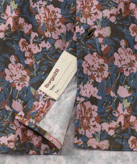 Shaded Floral Print Long-Sleeve Sport Shirt - Pink