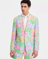 Tropical Floral Linen Sport Coat