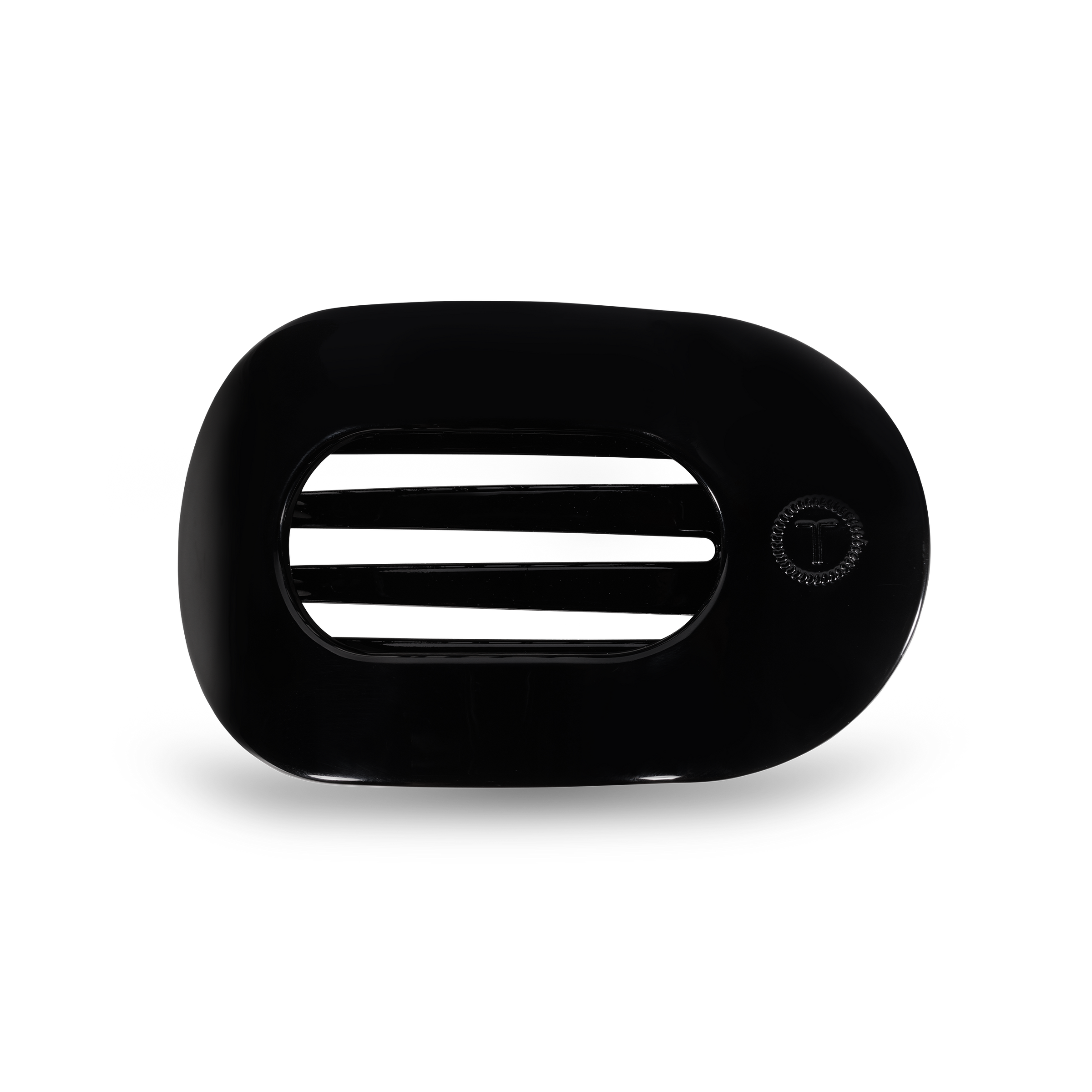Round Flat Hair Clip | Med. | Jet Black