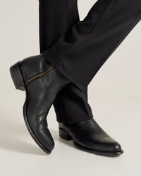 The Dean Zip Boot - Midnight/Cowhide