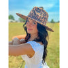 Leopard Panama Hat C.C Beanie