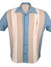 The Sheen Retro Shirt - Aqua/Cream/Stone Clothier to The King