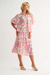 Jinger Floral Puff Sleeve Top