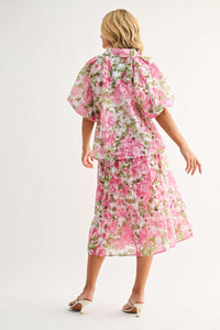 Jinger Floral Puff Sleeve Top