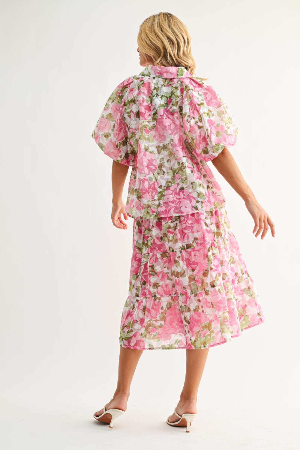 Jinger Floral Puff Sleeve Top