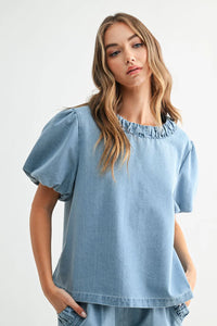 Denna Denim Top