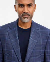 Navy Plaid Sport Coat