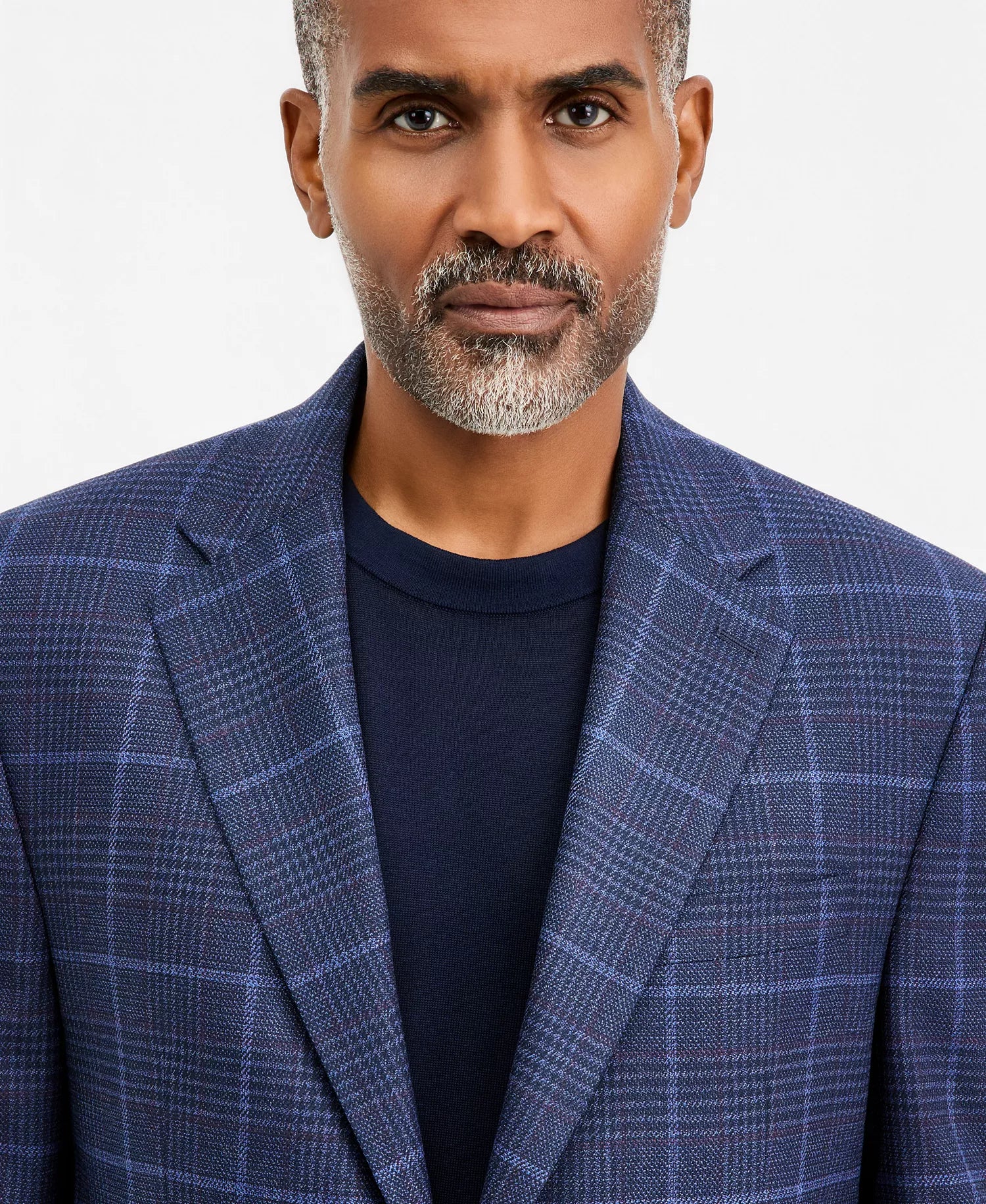 Navy Plaid Sport Coat