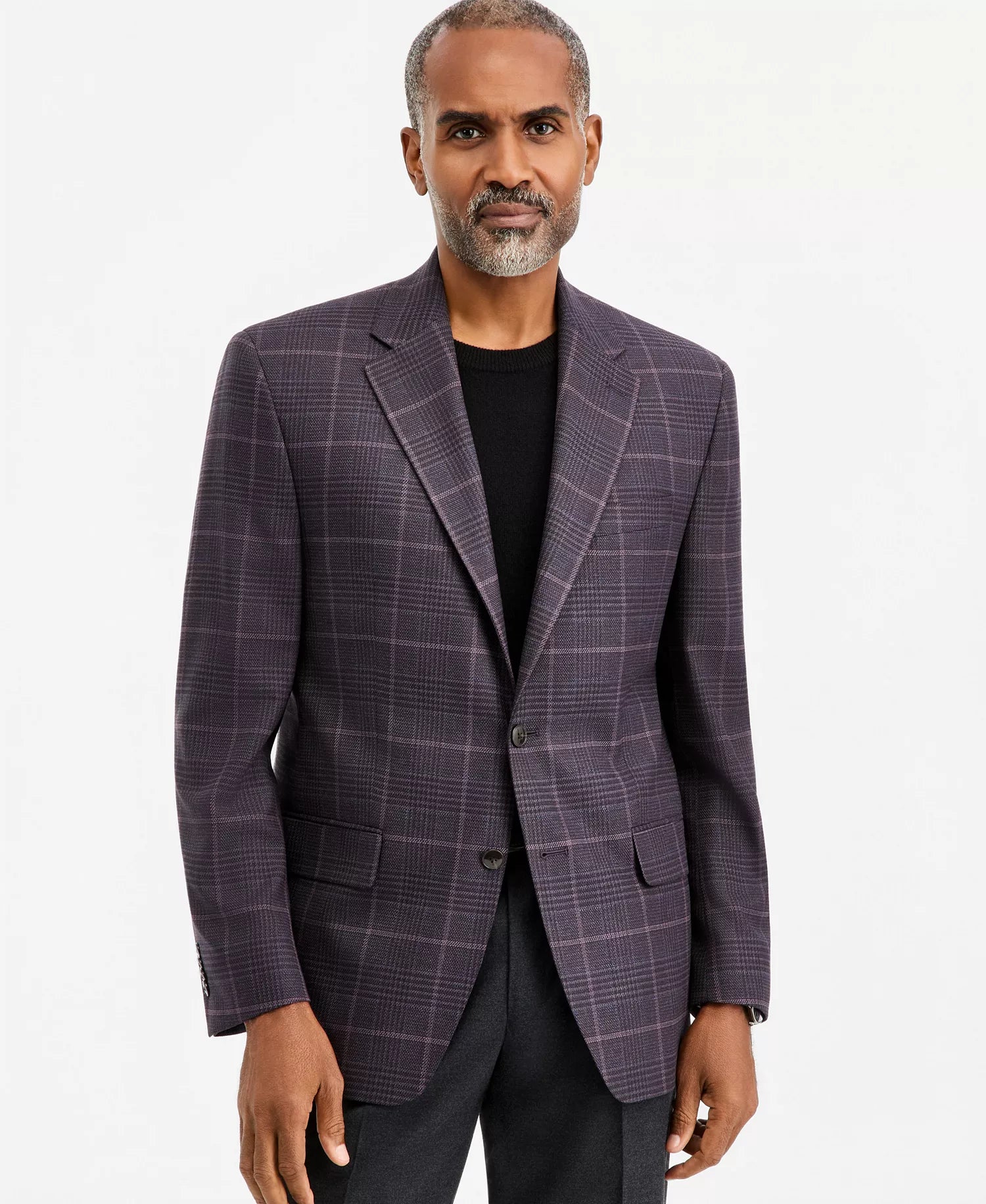 Purple Plaid Sport Coat
