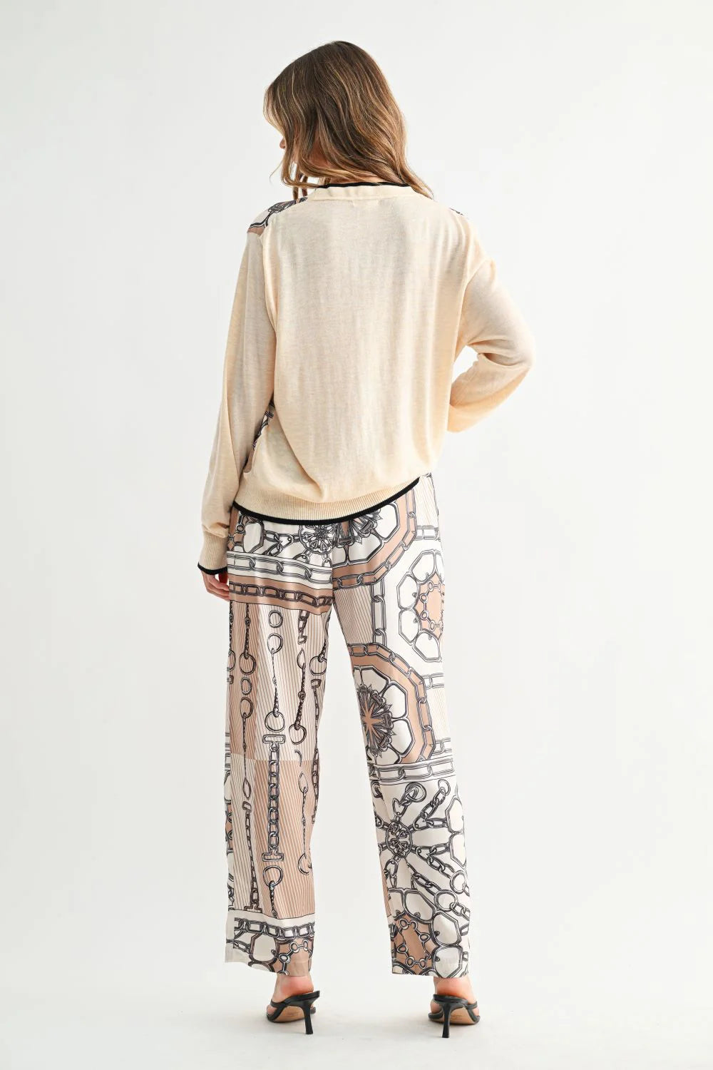 Jerry Satin Straight-Leg Pants