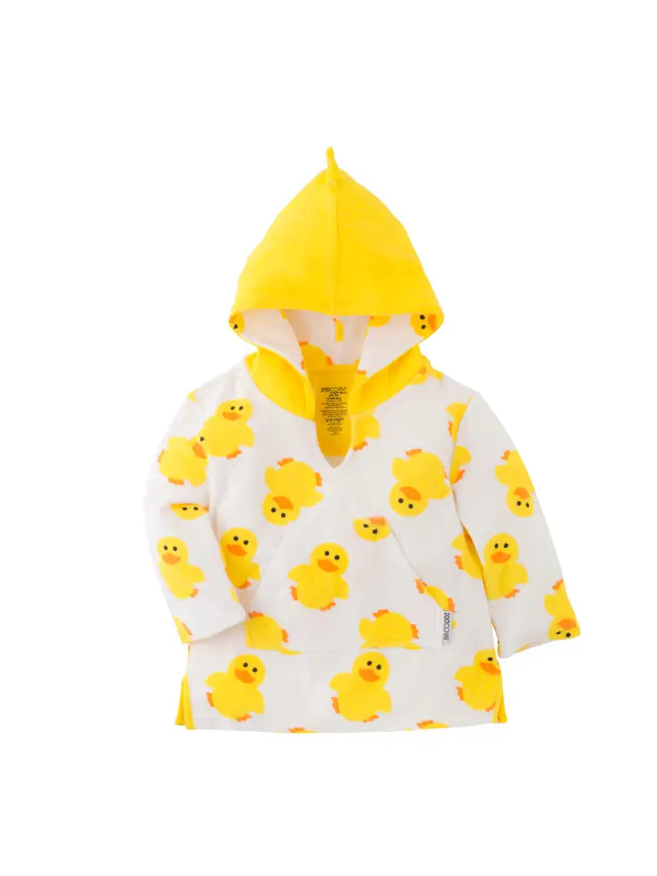 UPF50+ Baby Terry Swim Coverup Puddles the Duck
