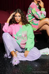 Wicked X Queen of Sparkles Elphaba & Glinda Colorblock Sweatshirt Queen of Sparkles