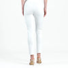 Rayon-Ponte Knit - Straight Leg Pocket Pant - White