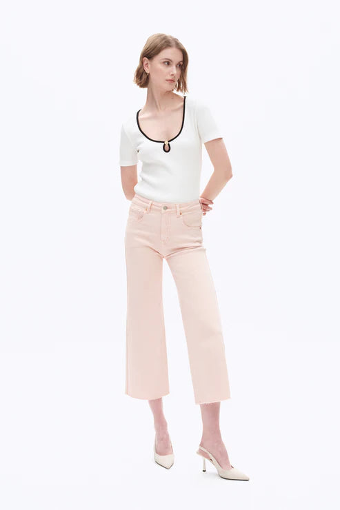 High Rise Wide Leg - Pale Dogwood