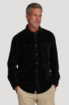 Cozy Cut Stretch Viceroy Velvet Shirt - Black True Grit