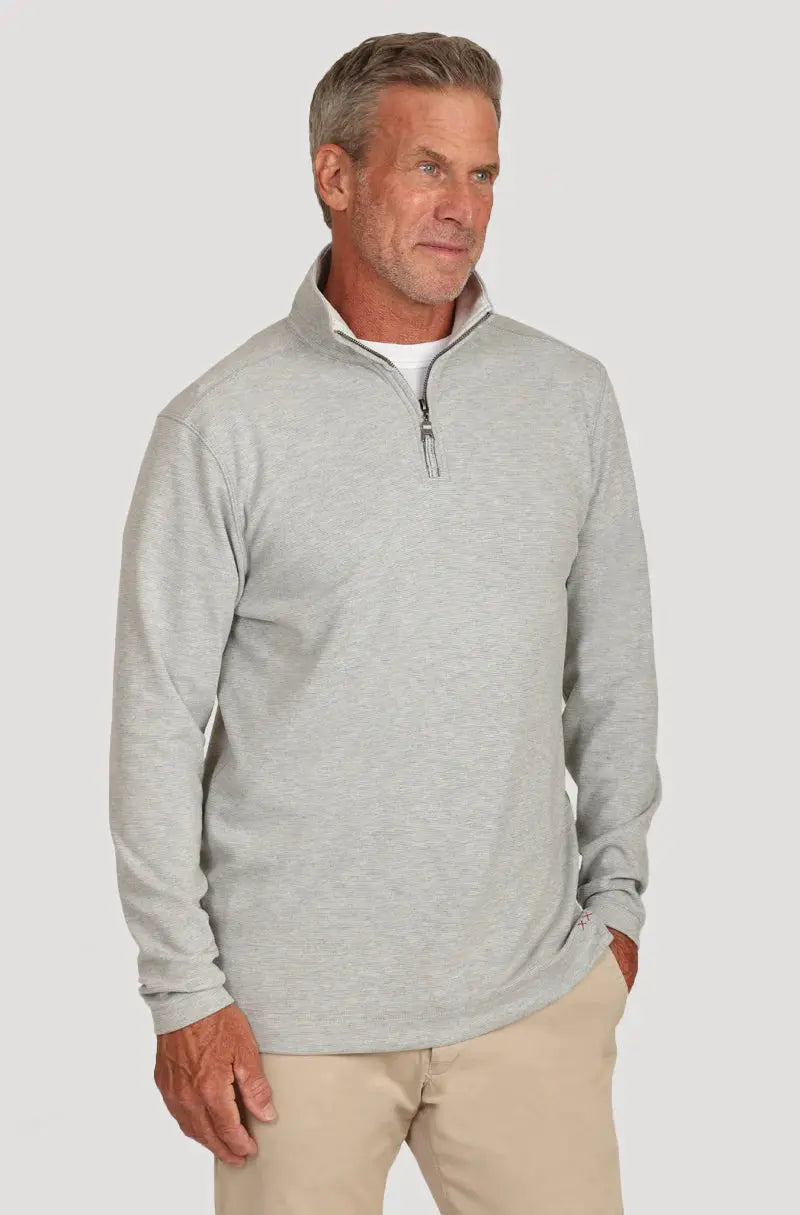 Dawn to Dusk Pullover - Heather Grey True Grit