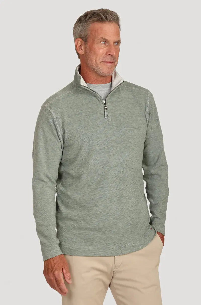 Dawn to Dusk Pullover - Olive True Grit