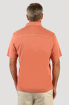 Sueded Dobby Polo - Orange