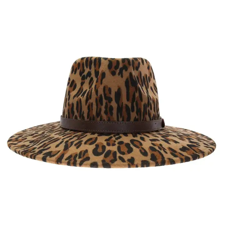 Leopard Panama Hat C.C Beanie