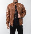 Como Cognac Leather Jacket