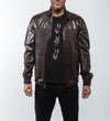 Como Brown Leather Jacket