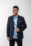 Navy w/ Orange Trim Sport Coat